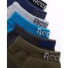 imageReebok Boys Ankle Socks  6 Pack MoistureWicking Low Cut Athletic Low Cut Socks for Boys with Arch Support Sizes SLNavyGreyWhite