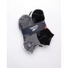 imageReebok Boys Ankle Socks  6 Pack MoistureWicking Low Cut Athletic Low Cut Socks for Boys with Arch Support Sizes SLSolid BlackGreyWhite