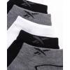 imageReebok Boys Ankle Socks  6 Pack MoistureWicking Low Cut Athletic Low Cut Socks for Boys with Arch Support Sizes SLSolid BlackGreyWhite