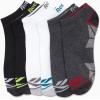 imageReebok Boys Ankle Socks  6 Pack MoistureWicking Low Cut Athletic Low Cut Socks for Boys with Arch Support Sizes SLWhiteGreyBlack