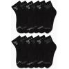 imageReebok Boys Quarter Socks  12 Pack Stretch Performance Quarter Cut Arch Support Socks  Cushioned Athletic Socks for BoysBlack Logo