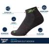 imageReebok Boys Quarter Socks  12 Pack Stretch Performance Quarter Cut Arch Support Socks  Cushioned Athletic Socks for BoysBlackGreyWhite