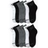 imageReebok Boys Quarter Socks  12 Pack Stretch Performance Quarter Cut Arch Support Socks  Cushioned Athletic Socks for BoysBlackGreyWhite