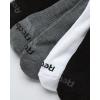 imageReebok Boys Quarter Socks  12 Pack Stretch Performance Quarter Cut Arch Support Socks  Cushioned Athletic Socks for BoysBlackWhiteGrey