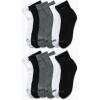 imageReebok Boys Quarter Socks  12 Pack Stretch Performance Quarter Cut Arch Support Socks  Cushioned Athletic Socks for BoysBlackWhiteGrey