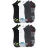 imageReebok Boys Quarter Socks  12 Pack Stretch Performance Quarter Cut Arch Support Socks  Cushioned Athletic Socks for BoysBlackWhiteGrey Assortment