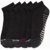 imageReebok Boys Quarter Socks  6 Pack Stretch Performance Quarter Cut Arch Support Socks  Cushioned Athletic Socks for BoysBlack Detail