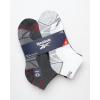 imageReebok Boys Quarter Socks  6 Pack Stretch Performance Quarter Cut Arch Support Socks  Cushioned Athletic Socks for BoysBlackWhiteGrey Assortment