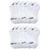 imageReebok Girls 12 Pack Performance Cushion Comfort No Show Socks  Breathable Active Socks for Girls 410  PinkAll White