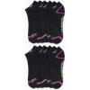 imageReebok Girls 12 Pack Performance Cushion Comfort No Show Socks  Breathable Active Socks for Girls 410  PinkBlack Detail