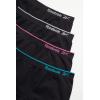 imageReebok Girls Boyshorts Underwear  4 Pack Soft Seamless Long Leg Boy Shorts  Playground Shorts for Girls 616Black With Tipping Waistband