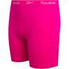 imageReebok Girls Boyshorts Underwear  4 Pack Soft Seamless Long Leg Boy Shorts  Playground Shorts for Girls 616BlackAquaHot PinkMulti Stripes