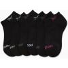 imageReebok Girls Low Cut Socks  6 Pack Performance Cushion Low Cut No Show Socks for Girls  Girls Athletic SocksAll Black