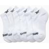 imageReebok Girls Low Cut Socks  6 Pack Performance Cushion Low Cut No Show Socks for Girls  Girls Athletic SocksAll White