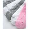 imageReebok Girls Quarter Socks  12 Pack Stretch Performance Quarter Cut Arch Support Socks  Cushioned Athletic Socks for GirlsPinkWhiteGrey