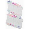 imageReebok Girls Quarter Socks  12 Pack Stretch Performance Quarter Cut Arch Support Socks  Cushioned Athletic Socks for GirlsWhite Logo