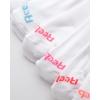 imageReebok Girls Quarter Socks  12 Pack Stretch Performance Quarter Cut Arch Support Socks  Cushioned Athletic Socks for GirlsWhite Stripe