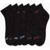 imageReebok Girls Quarter Socks  6 Pack MoistureWicking Low Cut Athletic Ankle Socks for Girls Sizes SLBlackPink