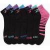 imageReebok Girls Quarter Socks  6 Pack MoistureWicking Low Cut Athletic Ankle Socks for Girls Sizes SLBlackPink Multi