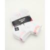 imageReebok Girls Quarter Socks  6 Pack MoistureWicking Low Cut Athletic Ankle Socks for Girls Sizes SLWhite Logo