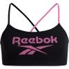 imageReebok Girls Training Bras  2 Pack Racerback Crop Cami Bralette with Removable Pads  Soft Seamless Bra for Girls 616Black JacquardWhite