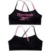 imageReebok Girls Training Bras  2 Pack Racerback Crop Cami Bralette with Removable Pads  Soft Seamless Bra for Girls 616Black JacquardWhite