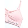 imageReebok Girls Training Bras  2 Pack Racerback Crop Cami Bralette with Removable Pads  Soft Seamless Bra for Girls 616PinkGrey