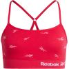 imageReebok Girls Training Bras  2 Pack Racerback Crop Cami Bralette with Removable Pads  Soft Seamless Bra for Girls 616Rouge Red JaquardSharkskin