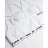 imageReebok Girls Training Bras  4 Pack Racerback Crop Cami Bralette with Removable Pads  Soft Seamless Bra for Girls 616WhitePure White