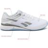 imageReebok Nano X5 Sneakers for Women Cross Training Gym Walking Shoes WomenFootwear WhiteBarely GreySilver Metallic