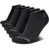 imageReebok Boys Ankle Socks  6 Pack MoistureWicking Low Cut Athletic Low Cut Socks for Boys with Arch Support Sizes SLBlackGrey Pattern