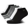 imageReebok Boys Ankle Socks  6 Pack MoistureWicking Low Cut Athletic Low Cut Socks for Boys with Arch Support Sizes SLBlackWhiteGrey