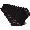 imageReebok Girls 12 Pack Performance Cushion Comfort No Show Socks  Breathable Active Socks for Girls 410  PinkBlack Detail