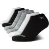 imageReebok Girls Low Cut Socks  6 Pack Performance Cushion Low Cut No Show Socks for Girls  Girls Athletic SocksBlackWhiteGrey