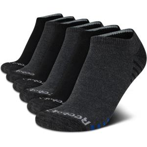 imageReebok Boys Ankle Socks  6 Pack MoistureWicking Low Cut Athletic Low Cut Socks for Boys with Arch Support Sizes SLBlackGrey Pattern