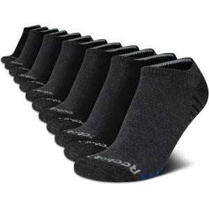 imageReebok Boys Low Cut Socks  12 Pack Stretch Performance No Show Socks with Arch Support  Cushioned Athletic Socks for BoysBlackGrey Pattern