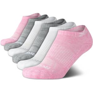 imageReebok Girls Low Cut Socks  6 Pack Performance Cushion Low Cut No Show Socks for Girls  Girls Athletic SocksPinkWhiteGrey