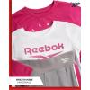 imageReebok Active Girls Leggings Set  3 Piece Athletic Crew Neck Short Sleeve TShirts Sweatshirt and Legging Pants for GirlsGreyPinkWhite