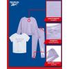 imageReebok Active Girls Leggings Set  3 Piece Athletic Crew Neck Short Sleeve TShirts Sweatshirt and Legging Pants for GirlsLavender