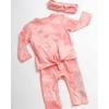 imageReebok Baby Girls Bodysuit  Long Sleeve One Piece Romper with Headband  Newborn Essentials Clothing for Infants 09MSalmon Rose
