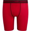 imageReebok Boys Boxer Briefs  3 Pack Athletic Performance Stretch Long Leg Underwear Boxers for Boys with Support Pouch 618Blue DepthsChinese RedBlack Print