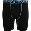 imageReebok Boys Boxer Briefs  3 Pack Athletic Performance Stretch Long Leg Underwear Boxers for Boys with Support Pouch 618Blue PrintBlackBlue