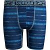 imageReebok Boys Boxer Briefs  3 Pack Athletic Performance Stretch Long Leg Underwear Boxers for Boys with Support Pouch 618Blue PrintBlackBlue