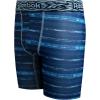 imageReebok Boys Boxer Briefs  3 Pack Athletic Performance Stretch Long Leg Underwear Boxers for Boys with Support Pouch 618Blue PrintBlackBlue