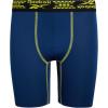 imageReebok Boys Boxer Briefs  3 Pack Athletic Performance Stretch Long Leg Underwear Boxers for Boys with Support Pouch 618Light GreyYellowNavy