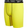 imageReebok Boys Boxer Briefs  3 Pack Athletic Performance Stretch Long Leg Underwear Boxers for Boys with Support Pouch 618Light GreyYellowNavy