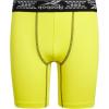 imageReebok Boys Boxer Briefs  3 Pack Athletic Performance Stretch Long Leg Underwear Boxers for Boys with Support Pouch 618Light GreyYellowNavy