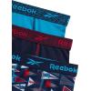 imageReebok Boys Boxer Briefs  3 Pack Athletic Performance Stretch Long Leg Underwear Boxers for Boys with Support Pouch 618Maritime Blue PrintMaritime BlueAtomic Blue