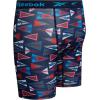 imageReebok Boys Boxer Briefs  3 Pack Athletic Performance Stretch Long Leg Underwear Boxers for Boys with Support Pouch 618Maritime Blue PrintMaritime BlueAtomic Blue