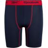 imageReebok Boys Boxer Briefs  3 Pack Athletic Performance Stretch Long Leg Underwear Boxers for Boys with Support Pouch 618RedLight GreyNavy